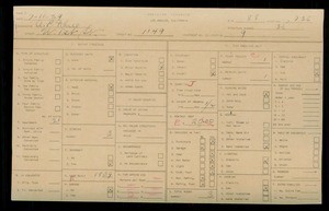 WPA household census for 1149 W 1ST STREET, Los Angeles