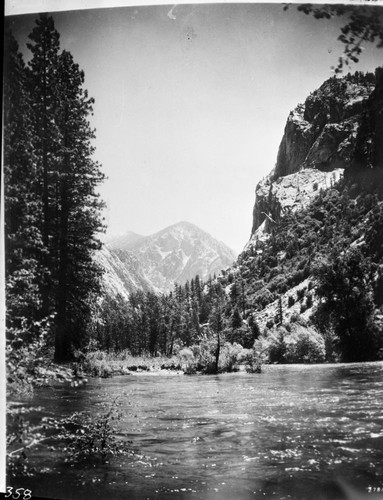 South Fork Kings River, looking Towards Glacier Monument. Misc. Mountains