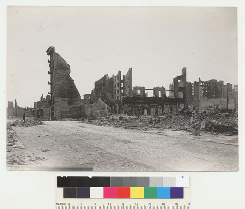 [Ruins along street, unidentified location. No. 324?]