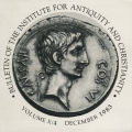 Bulletin of the Institute for Antiquity and Christianity, Volume X, Issue 4