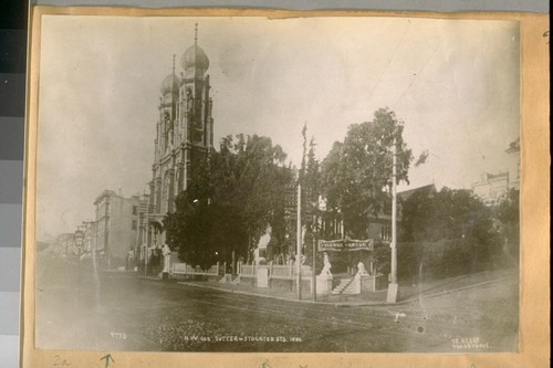 Temple Emanuel [Emanu-El], N.W. cor. Sutter - Stockton Sts., 1880. T.E. Hecht