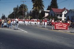 Brookhaven Junior High band in the 1978 Sebastopol Apple Blossom Parade, Sebastopol, Calif., Apr. 8, 1978