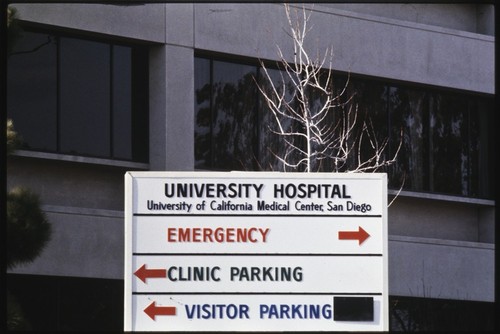 UCSD Medical Center, Hillcrest, sign