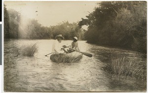 Boat trip on the river Gibe, Ethiopia, 1929
