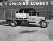 Spalding Lumber Truck, Visalia, Calif., 1920s