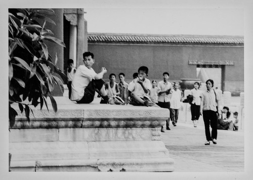 Visitors in the Palace Museum