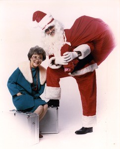 Katherine Yim and Edward Paik, as Santa Claus 1985