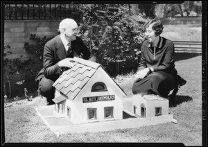 Model house showing shingles, Southern California, 1928