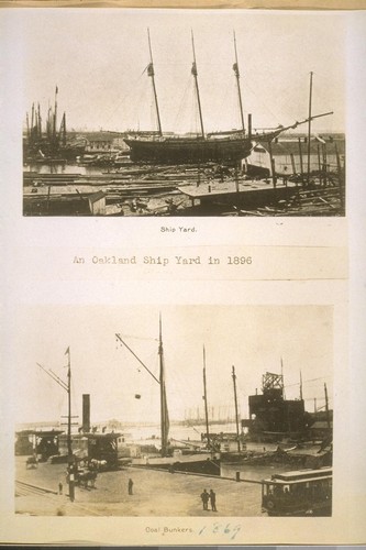 At Oakland ship yard in 1869