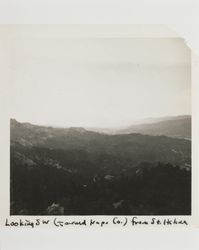 Southwest view from Mount St. Helena, Mount St. Helena, California
