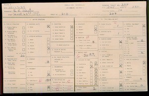 WPA household census for 210 W 43 PL, Los Angeles County