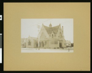 Exterior view of the First Presbyterian Church, 1903