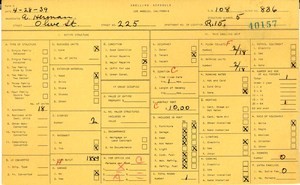 WPA household census for 225 S OLIVE, Los Angeles