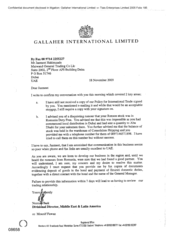 [Letter from Norman Jack to Jasmeet Hakimzada Regarding Policy for International trade]