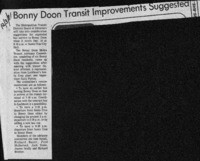 Bonny Doon transit improvements suggested
