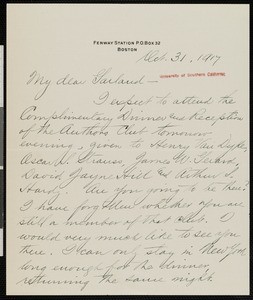 William D. McCrackan, letter, 1917-10-31, to Hamlin Garland