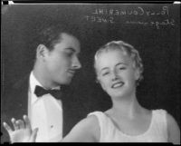 Polly Coumerihl, actress, with an actor, circa 1930-1939