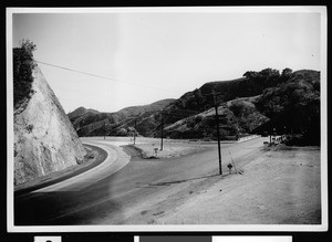 Newhall area intersection near present scene of freeways, ca.1930