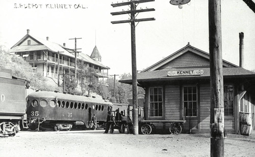 View of Railroad Train Depot at Kennett