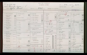 WPA household census for 825 YALE, Los Angeles