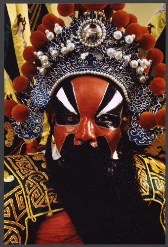 Guan Gong as portrayed by an actor of a touring troupe from Taiwan in the 1970s /