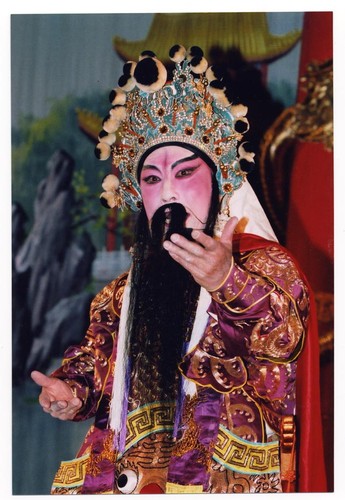 Edward Mar on stage as a warrior king at the Yerba Buena Center Theatre /