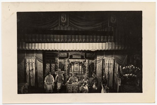 Palace scene on stage at the Mandarin Theatre /