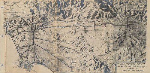 Map from appraisal book: 1925 Appraisal of Mission Vineyard properties by Empire Realty & Mortgage Co. Upland, CA