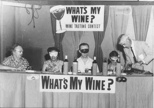 Photograph of wine tasting contest