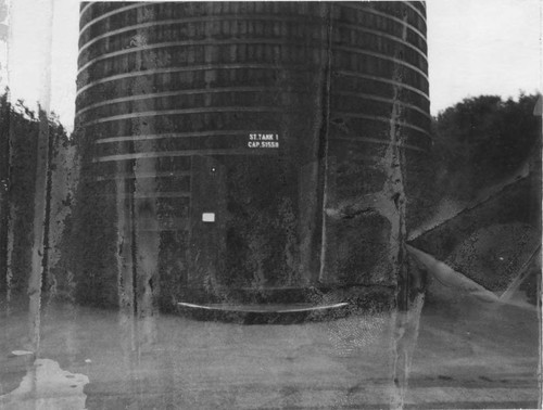 Photograph of 25 foot wine cask
