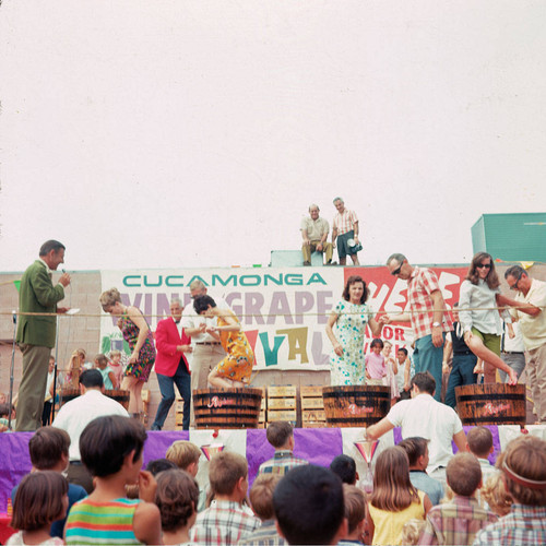 Color Slide of Historic Cucamonga Grape Festival - Regina Winery