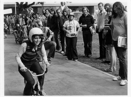 [Ticycle race on campus]