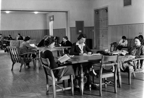 Social hall, FJC 1938