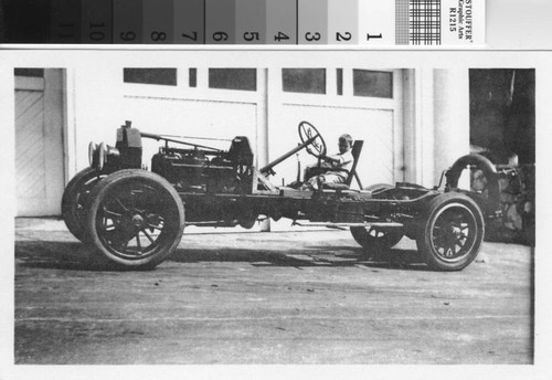 Orville Pomeroy sitting in Tioga Wolf chassis