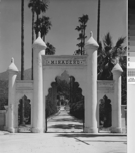 Miradero entrance gate