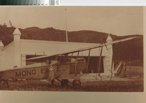 Ernest Robinson and Mary Miles Minter with the Mono Eagle