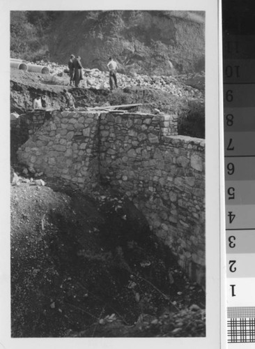 Thin arch dam # 21 : East canyon : Brand Park Project, Brand Park SP-30, Glendale, California, October 1935