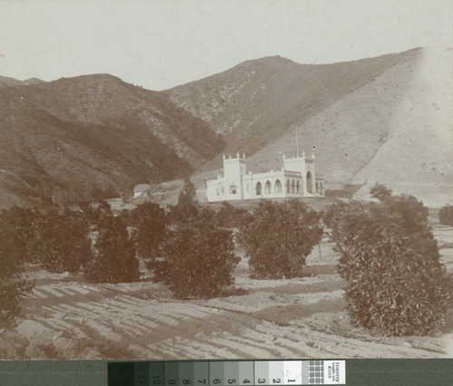 El Miradero with orange grove