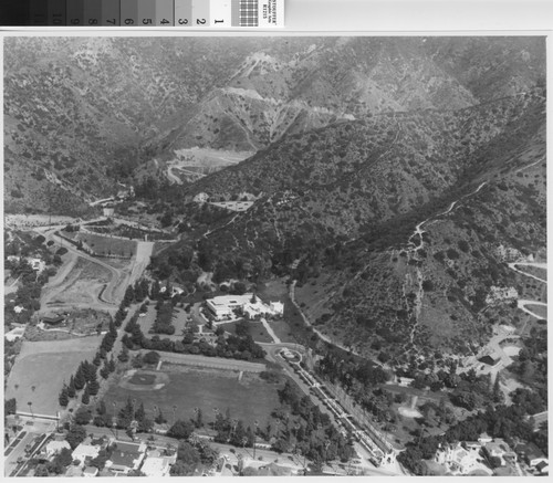 Brand Library and Park, aerial view