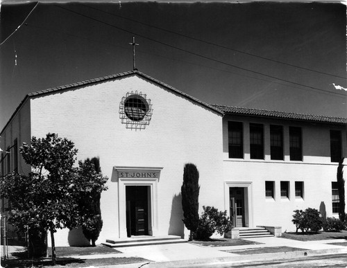 Façade of St. John's Church & School