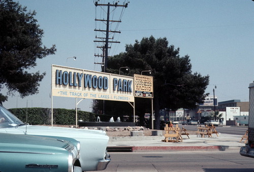 Old Hollywood Park Race Track sign