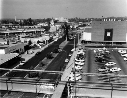 Aerial view from Hillcrest Medical Center in Inglewood, California