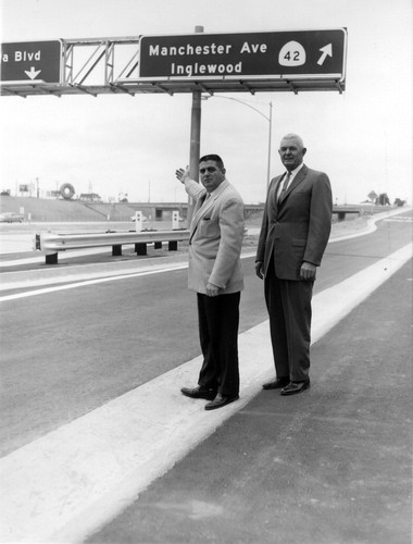 San Diego Freeway opening, Inglewood, California