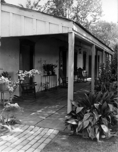 Centinela Adobe, patio area