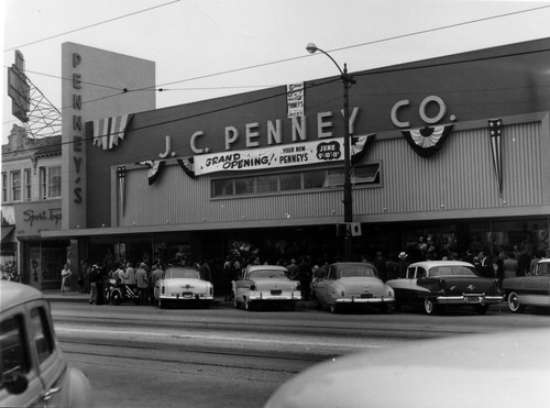 J. C. Penney Co. grand opening in Inglewood, California