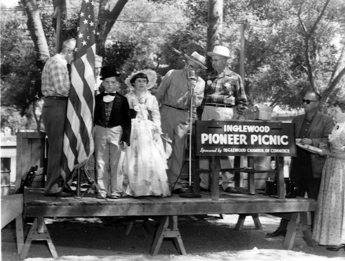 Children in costume at the 11th Annual Pioneer Picnic, Inglewood, California