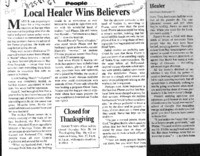 Local healer wins believers