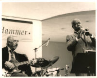Buddy Collette and Al Viola performing at the Armand Hammer in Los Angeles, July 1996 [descriptive]