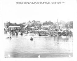 Harbor Day at the temporary harbor of the Yacht Club, Petaluma, California, August 15, 1940