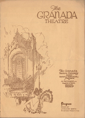 [Cover of the Granada Theatre program]
